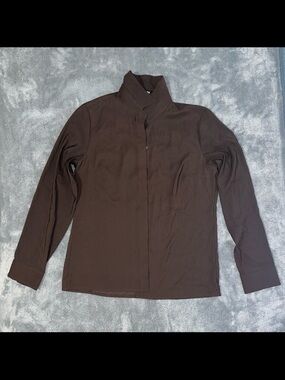Express Dark Brown Portofino Blouse